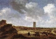 RUYSDAEL, Salomon van View of Egmond aan Zee f oil on canvas